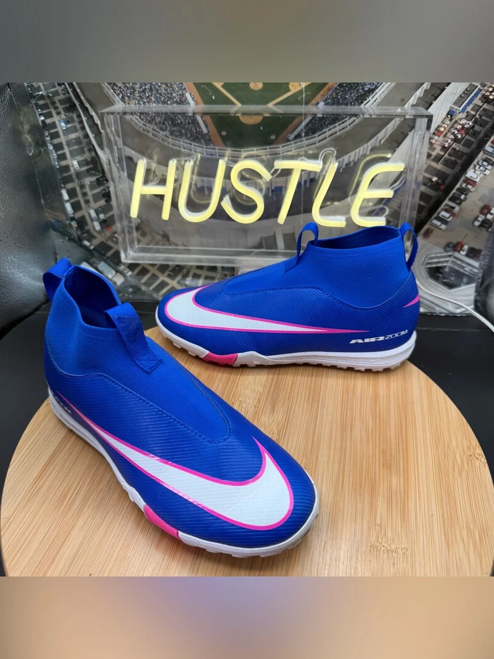 Nike Jr. Mercurial Superfly 10 Academy Turf High-Top Soccer Cleats Sz 3Y
